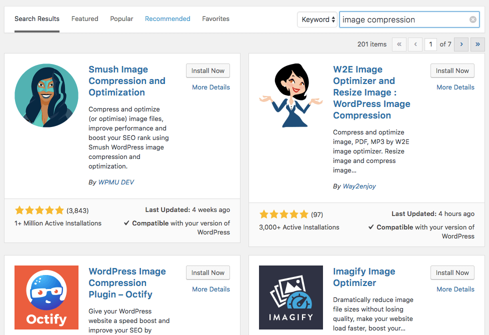 plugin nén ảnh WordPress