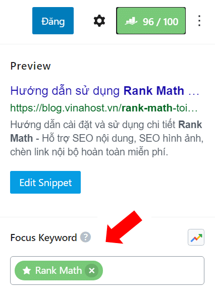 Focus Keyword - Rank Math