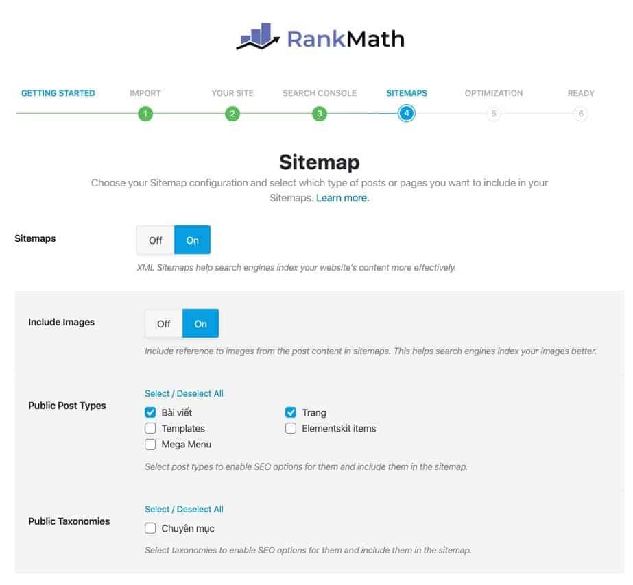 Sitemap-Rank Math