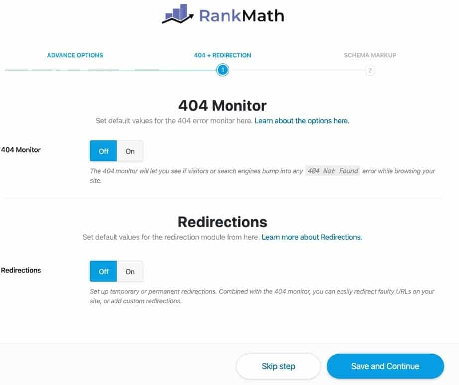 lỗi 404 Rank Math